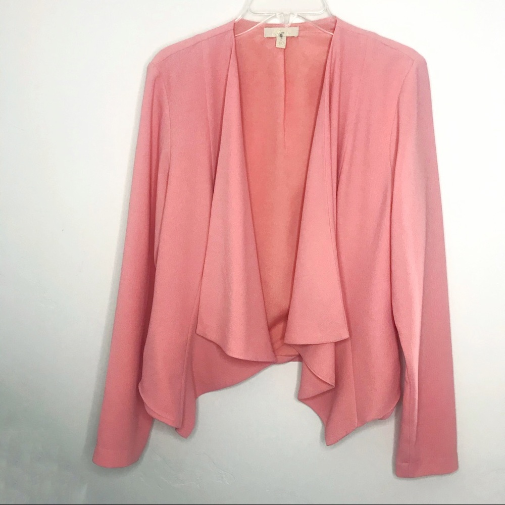 Monteau Pink Open Blazer